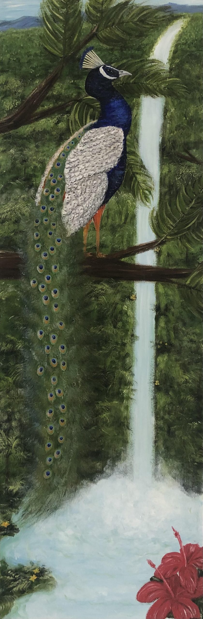‘A Royal View’ Acrylic on canvas 12”x36”